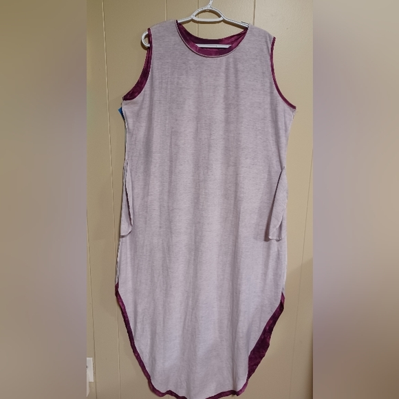 ANRABESS Women's Casual Loose Sundress Long Dress Sleeveless Split Maxi Dresses - Picture 6 of 8